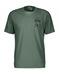 SCOTT Rövid ujjú kerékpáros póló - DEFINED DRI SS - zöld