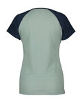 SCOTT Rövid ujjú kerékpáros póló - DEFINED MERINO SS W - kék/zöld