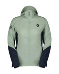SCOTT Kerékpáros szélálló dzseki - EXPLORAIR LIGHT WB W - zöld/kék