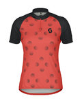 SCOTT Rövid ujjú kerékpáros mez - ENDURANCE 30 - fekete/piros