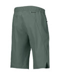 SCOTT Rövid kerékpáros nadrág kantár nélkül - TRAIL VERTIC W/PAD - zöld