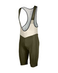 SCOTT Rövid kerékpáros nadrág kantárral - BIB RC TEAM ++ - zöld/szürke