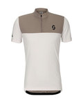 SCOTT Rövid ujjú kerékpáros mez - ENDURANCE LT - fehér/szürke