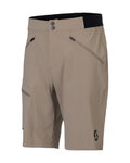 SCOTT Rövid kerékpáros nadrág kantár nélkül - EXPLORAIR LIGHT - bézs
