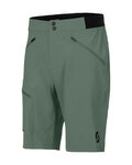 SCOTT Rövid kerékpáros nadrág kantár nélkül - EXPLORAIR LIGHT - zöld