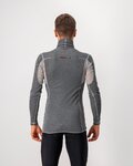 CASTELLI Hosszú ujjú kerékpáros póló - FLANDERS WARM NECK - szürke