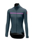 CASTELLI Kerékpáros dzseki béléssel - PERFETTO W LONG SLEEVE - kék