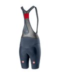 CASTELLI Rövid kerékpáros nadrág kantárral - FREE AERO 4 W - kék