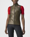 CASTELLI Kerékpáros mellény - ARIA W VEST - zöld