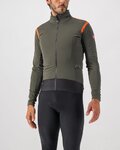 CASTELLI Kerékpáros dzseki béléssel - ALPHA ROS 2 LIGHT - zöld