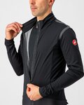 CASTELLI Kerékpáros dzseki béléssel - ALPHA ROS 2 LIGHT - fekete