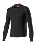 CASTELLI Hosszú ujjú kerékpáros póló - MERINO LS TEE - fekete