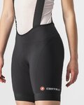 CASTELLI Rövid kerékpáros nadrág kantárral - ENDURANCE W - fekete