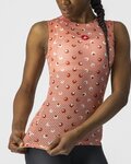 CASTELLI Ujjatlan kerékpáros póló - PRO MESH W - rózsaszín