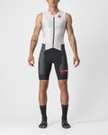 CASTELLI Kerékpáros overall - FREE SANREMO 2 - fekete/fehér