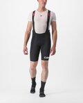 CASTELLI Rövid kerékpáros nadrág kantárral - PREMIO BLACK LTD EDITION - fekete/fehér