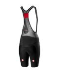 CASTELLI Rövid kerékpáros nadrág kantárral - FREE AERO 4 W - fekete