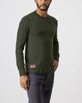 CASTELLI Hosszú ujjú kerékpáros póló - MERINO LS TEE - zöld