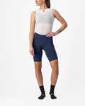 CASTELLI Rövid kerékpáros nadrág kantár nélkül - PREMIO BLACK - kék