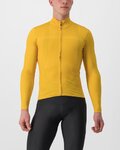 CASTELLI Hosszú ujjú kerékpáros mez - PRO THERMAL LS - sárga
