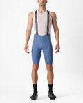 CASTELLI Rövid kerékpáros nadrág kantárral - FREE AERO RC - világoskék
