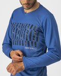 CASTELLI Hosszú ujjú kerékpáros mez nyári - TRAIL TECH - kék