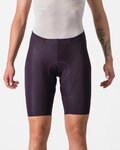 CASTELLI Rövid kerékpáros nadrág kantár nélkül - FREE AERO RC W SHORT - lila
