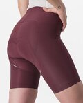 CASTELLI Rövid kerékpáros nadrág kantár nélkül - FREE AERO RC W SHORT - bordó