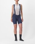 CASTELLI Rövid kerékpáros nadrág kantárral - ENDURANCE W - kék