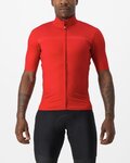 CASTELLI Rövid ujjú kerékpáros mez - PRO THERMAL MID - piros