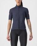 CASTELLI Rövid ujjú kerékpáros mez - PERFETTO ROS 2 W WIND - kék