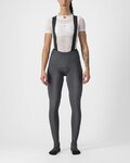CASTELLI Hosszú kerékpáros nadrág kantárral - FREE AERO RC W DT - szürke