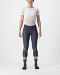 CASTELLI 3/4-es kerékpáros nadrág kantár nélkül - VELOCISSIMA THERMAL - kék
