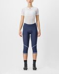 CASTELLI 3/4-es kerékpáros nadrág kantár nélkül - VELOCISSIMA THERMAL - kék