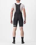 CASTELLI Rövid kerékpáros nadrág kantárral - PREMIO BLACK LTD EDITION - fekete/fehér