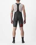 CASTELLI Rövid kerékpáros nadrág kantárral - FREE AERO RC KIT - fekete/piros
