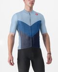 CASTELLI Rövid ujjú kerékpáros mez - ENDURANCE PRO 2 - világoskék/kék