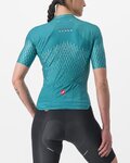 CASTELLI Rövid ujjú kerékpáros mez - AERO PRO W - zöld