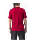 CASTELLI Rövid ujjú kerékpáros mez - TRAIL TECH 2 W - piros