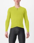 CASTELLI Hosszú ujjú kerékpáros mez - FLY LS - sárga