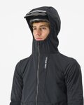CASTELLI Kerékpáros dzseki béléssel - TRAIL HOODIE - fekete