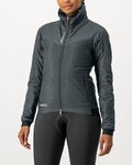 CASTELLI Kerékpáros dzseki béléssel - FLY THERMAL W - szürke
