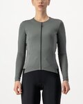 CASTELLI Hosszú ujjú kerékpáros mez - FLY LS W - szürke