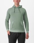 CASTELLI póló - LOGO HOODIE - világoszöld