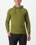 CASTELLI póló - LOGO HOODIE - zöld