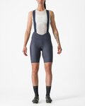 CASTELLI Rövid kerékpáros nadrág kantárral - ESPRESSO W DT - kék