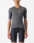 CASTELLI Rövid ujjú kerékpáros mez - UNLIMITED PRO W - szürke