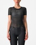 CASTELLI Rövid ujjú kerékpáros póló - PRO MESH W - fekete