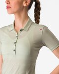 CASTELLI póló - MERINO W POLO - zöld