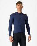 CASTELLI Hosszú ujjú kerékpáros mez - ESPRESSO THERMAL - kék